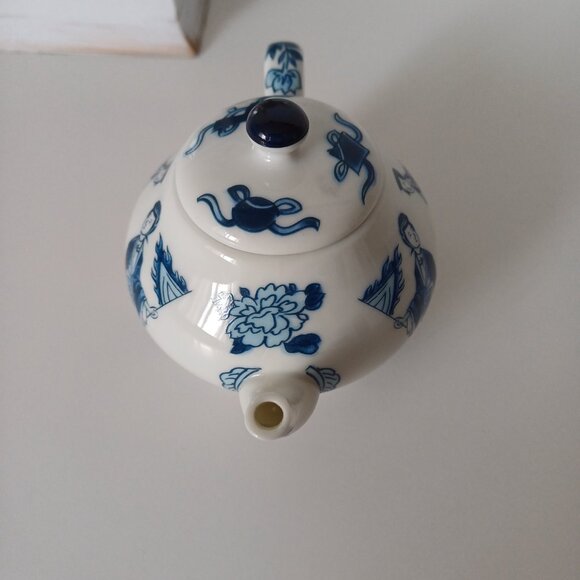 Gorgeous 1985 Franklin Mint KANGXI Fine Porcelain Japanese Mini Teapot - Picture 4 of 10